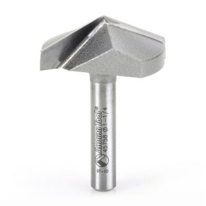 Amana 45758 Carbide Tipped V-Groove 130 Deg x 1-1/4 Dia x 9/32 x 1/4 Inch Shank