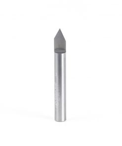 Amana 45760 Solid Carbide 60 Degree Engraving 0.005 Tip Width x 1/4 Shank x 2 Inch Long Signmaking Router Bit