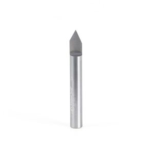 Amana 45760 Solid Carbide 60 Degree Engraving 0.005 Tip Width x 1/4 Shank x 2 Inch Long Signmaking Router Bit