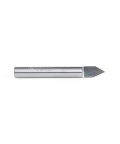 Amana 45760 Solid Carbide 60 Degree Engraving 0.005 Tip Width x 1/4 Shank x 2 Inch Long Signmaking Router Bit