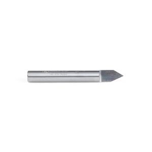 Amana 45760 Solid Carbide 60 Degree Engraving 0.005 Tip Width x 1/4 Shank x 2 Inch Long Signmaking Router Bit