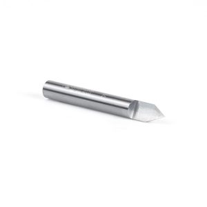Amana 45760 Solid Carbide 60 Degree Engraving 0.005 Tip Width x 1/4 Shank x 2 Inch Long Signmaking Router Bit