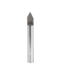 Amana 45761 Solid Carbide 60 Degree Engraving 0.010 Tip Width x 1/4 Shank x 2 Inch Long Signmaking Router Bit