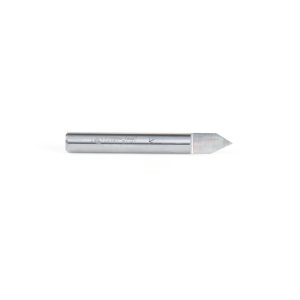 Amana 45761 Solid Carbide 60 Degree Engraving 0.010 Tip Width x 1/4 Shank x 2 Inch Long Signmaking Router Bit
