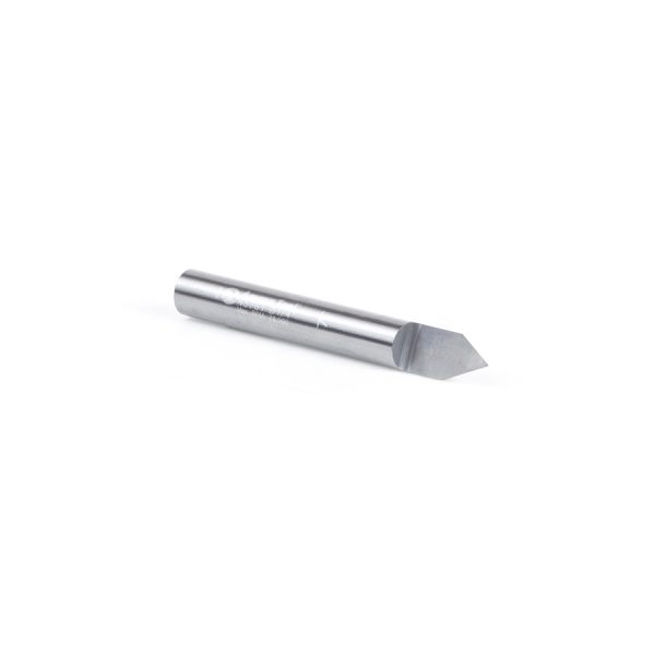 Amana 45761 Solid Carbide 60 Degree Engraving 0.010 Tip Width x 1/4 Shank x 2 Inch Long Signmaking Router Bit