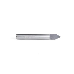Amana 45765 Solid Carbide 60 Degree Engraving 0.030 Tip Width x 1/4 Shank x 2 Inch Long Signmaking Router Bit