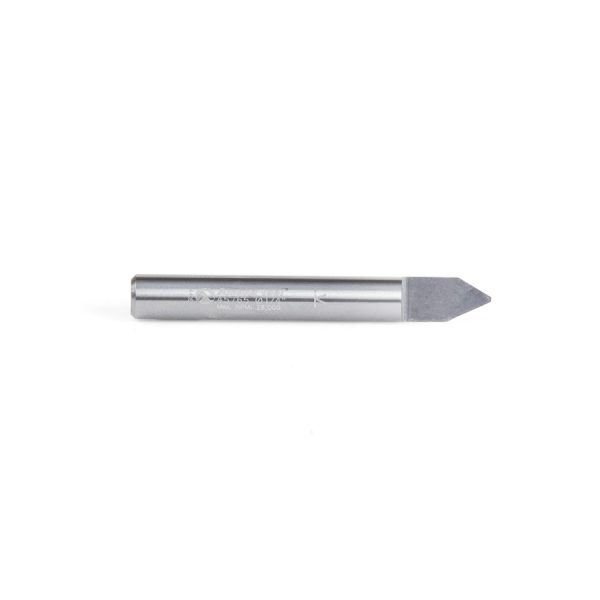 Amana 45765 Solid Carbide 60 Degree Engraving 0.030 Tip Width x 1/4 Shank x 2 Inch Long Signmaking Router Bit
