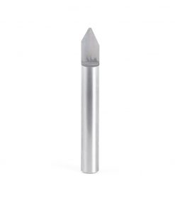 Amana 45766 Solid Carbide 60 Degree Engraving 0.040 Tip Width x 1/4 Shank x 2 Inch Long Signmaking Router Bit
