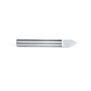 Amana 45766 Solid Carbide 60 Degree Engraving 0.040 Tip Width x 1/4 Shank x 2 Inch Long Signmaking Router Bit