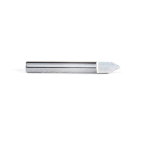 Amana 45766 Solid Carbide 60 Degree Engraving 0.040 Tip Width x 1/4 Shank x 2 Inch Long Signmaking Router Bit