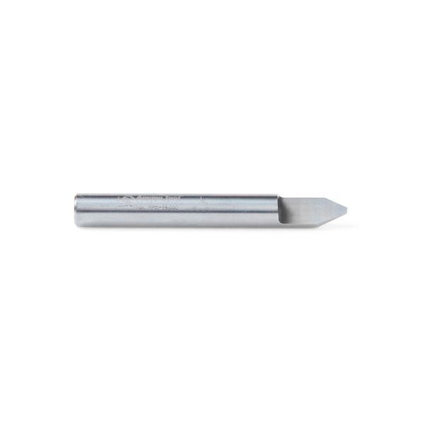 Amana 45767 Solid Carbide 60 Degree Engraving 0.060 Tip Width x 1/4 Shank x 2 Inch Long Signmaking Router Bit