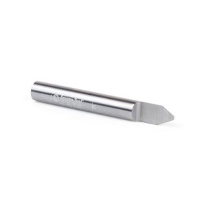 Amana 45767 Solid Carbide 60 Degree Engraving 0.060 Tip Width x 1/4 Shank x 2 Inch Long Signmaking Router Bit