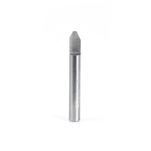 Amana 45768 Solid Carbide 60 Degree Engraving 0.090 Tip Width x 1/4 Shank x 2 Inch Long Signmaking Router Bit