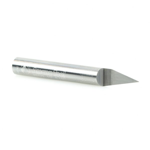 Amana 45772 Solid Carbide 30 Degree Engraving 0.010 Tip Width x 1/4 Inch Shank Signmaking