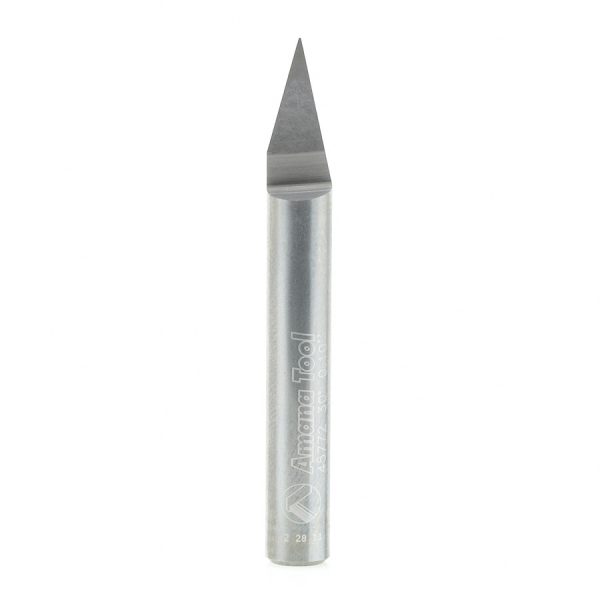 Amana 45772 Solid Carbide 30 Degree Engraving 0.010 Tip Width x 1/4 Inch Shank Signmaking