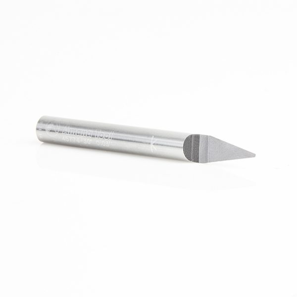 Amana 45774 Solid Carbide 30 Degree Engraving 0.030 Tip Width x 1/4 Inch Shank Signmaking