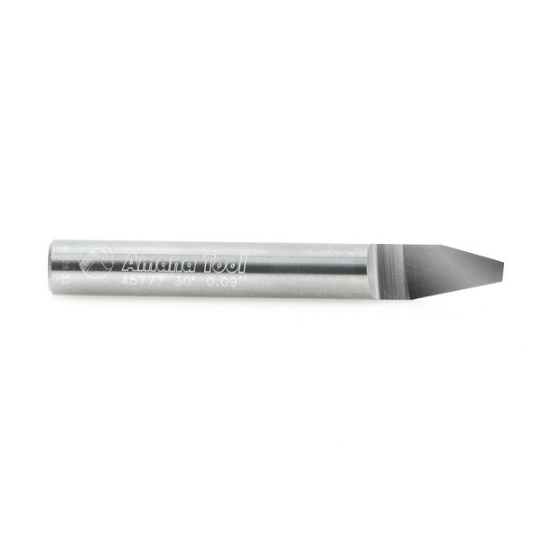 Amana 45777 Solid Carbide 30 Degree Engraving 0.090 Tip Width x 1/4 Inch Shank Signmaking