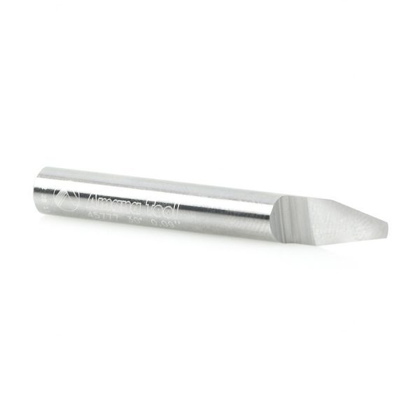 Amana 45777 Solid Carbide 30 Degree Engraving 0.090 Tip Width x 1/4 Inch Shank Signmaking