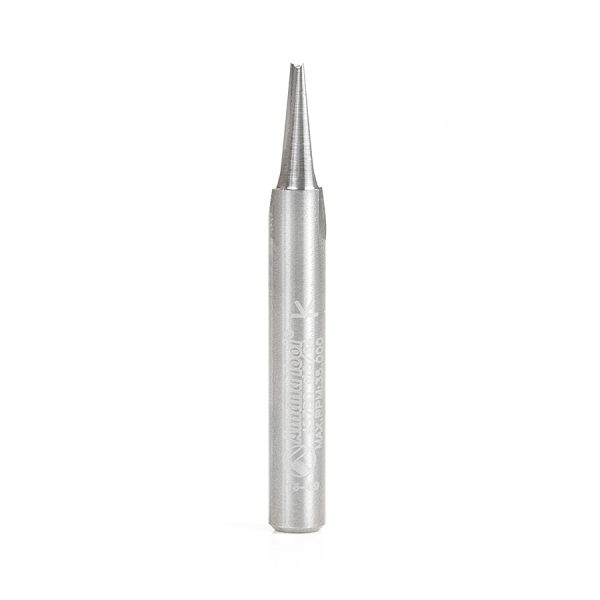Amana 45780 Solid Carbide V Groove Engraving 15 Deg x 3/16 Dia x 1/2 x 1/4 Inch Shank
