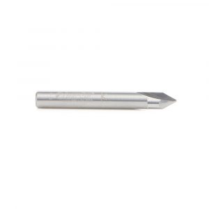 Amana 45782 Solid Carbide V Groove Engraving 60 Deg x 1/4 Dia x 3/16 x 1/4 Inch Shank