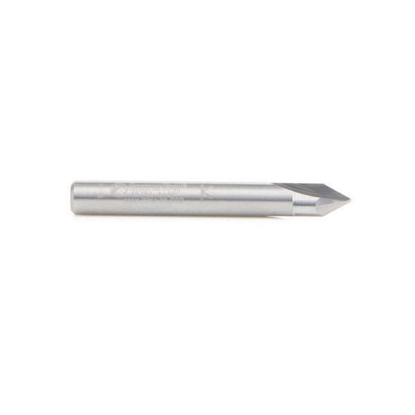 Amana 45782 Solid Carbide V Groove Engraving 60 Deg x 1/4 Dia x 3/16 x 1/4 Inch Shank