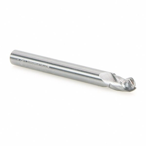 Amana 45784 Solid Carbide Bottom Round 1/8 Radius x 1/4 Dia x 3/8 x 1/4 Inch Shank