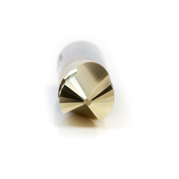 Amana 45785 Carbide V-Groove 108 Deg. Folding for Composite Material Panels Like TCM, CCM, ACM, 0.090 Inch Tip Width x 5/32 x 1/2 Dia. x 1/2 Inch Shank ZrN Coated Router Bit