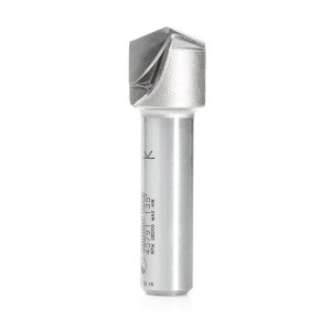 Amana 45791 Carbide Tipped Double Edge Folding V-Groove 135 Deg x 0.078 Inch Tip Width x 3/4 Dia x 1/8 x 1/2 Inch Shank