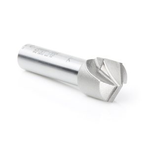 Amana 45791 Carbide Tipped Double Edge Folding V-Groove 135 Deg x 0.078 Inch Tip Width x 3/4 Dia x 1/8 x 1/2 Inch Shank