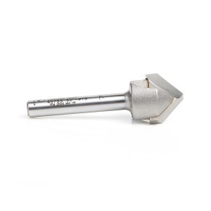 Amana 45793 Carbide Tipped Double Edge Folding V-Groove 90 Deg x 0.118 Inch Tip Width x 3/4 Dia x 5/16 x 1/4 Inch Shank