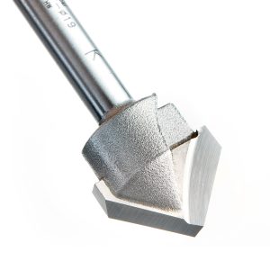Amana 45793 Carbide Tipped Double Edge Folding V-Groove 90 Deg x 0.118 Inch Tip Width x 3/4 Dia x 5/16 x 1/4 Inch Shank