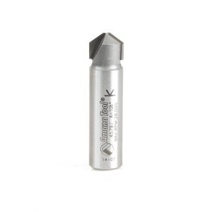 Amana 45797 Carbide Tipped Double Edge Folding V-Groove 108 Deg x 0.090 Inch Tip Width x 5/32 x 1/2 Dia. x 1/2 Inch Shank