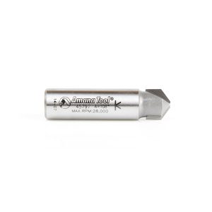 Amana 45797 Carbide Tipped Double Edge Folding V-Groove 108 Deg x 0.090 Inch Tip Width x 5/32 x 1/2 Dia. x 1/2 Inch Shank