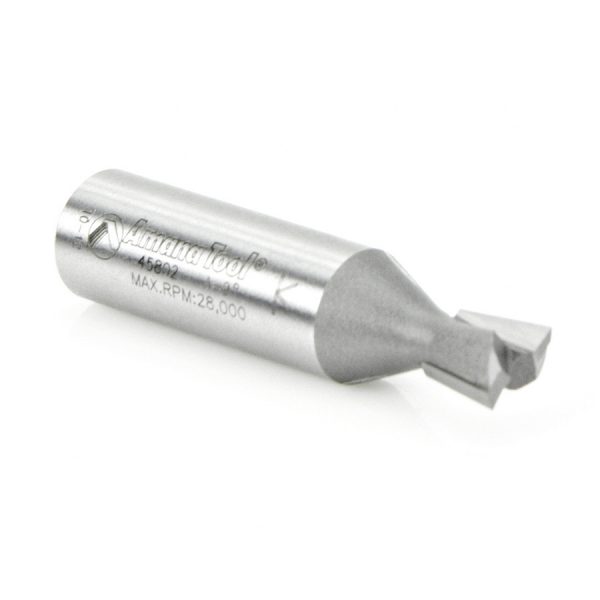 Amana 45802 Carbide Tipped Dovetail 9 Deg x 3/8 Dia x 3/8 x 1/2 Inch Shank