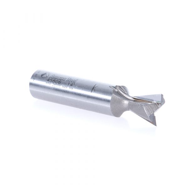 Amana 45806 Carbide Tipped Dovetail 14 Deg x 1/2 Dia x 0.532" x 1/2 Inch Shank for Omnijig & Incra