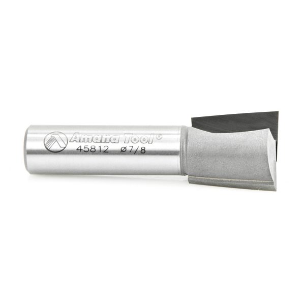 Amana 45812 Carbide Tipped Stair Tread R/H Dovetail 7 Deg x 7/8 Dia x 7/8 x 1/2 Inch Shank