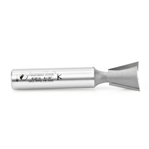 Amana 45816 Carbide Tipped Dovetail 14 Deg x 3/4 Dia x 3/4 x 1/2 Inch Shank for Omnijig & Incra