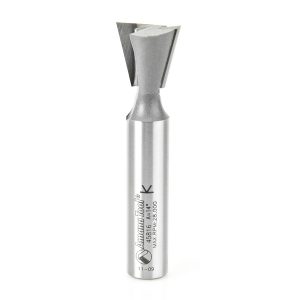 Amana 45816 Carbide Tipped Dovetail 14 Deg x 3/4 Dia x 3/4 x 1/2 Inch Shank for Omnijig & Incra