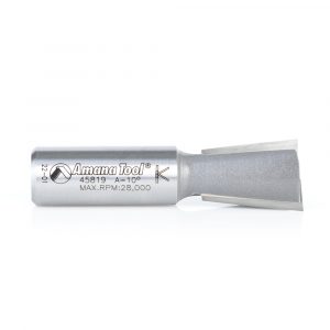Amana 45819 Carbide Tipped Dovetail 10 Deg x 3/4 Dia x 13/16 x 1/2 Inch Shank