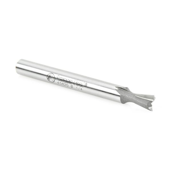Amana 45820 Carbide Tipped Dovetail 7-1/2 Deg x 1/4 Dia x 5/16 x 1/4 Inch Shank for Omnijig & Incra