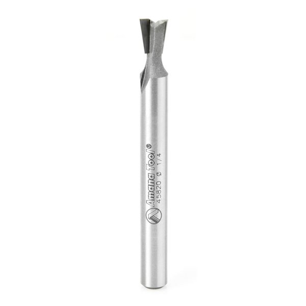Amana 45820 Carbide Tipped Dovetail 7-1/2 Deg x 1/4 Dia x 5/16 x 1/4 Inch Shank for Omnijig & Incra