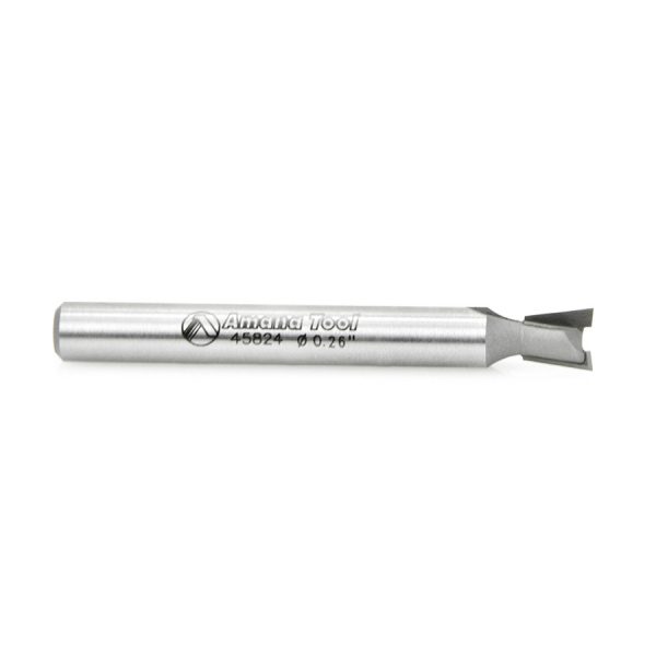 Amana 45824 Carbide Tipped Dovetail 8 Deg x .260 Dia x .270 x 1/4 Inch Shank