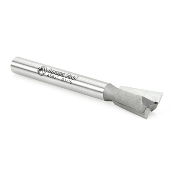 Amana 45827 Carbide Tipped Dovetail 8 Deg x 7/16 Dia x .650 x 1/4 Inch Shank