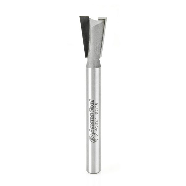 Amana 45827 Carbide Tipped Dovetail 8 Deg x 7/16 Dia x .650 x 1/4 Inch Shank