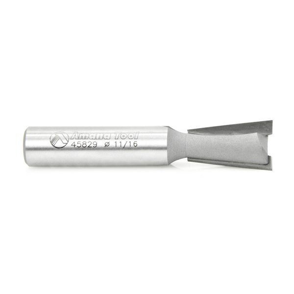 Amana 45829 Carbide Tipped Dovetail 8 Deg x 11/16 Dia x 1.025 x 1/2 Inch Shank