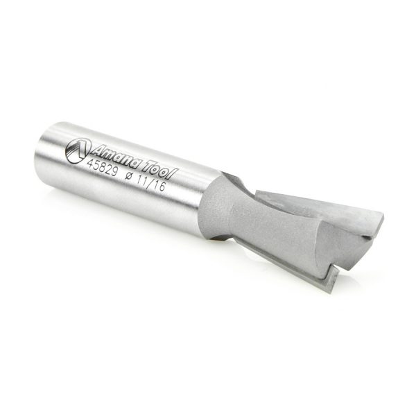 Amana 45829 Carbide Tipped Dovetail 8 Deg x 11/16 Dia x 1.025 x 1/2 Inch Shank