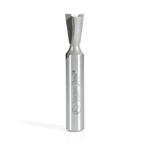 Amana 45831 Carbide Tipped Dovetail 7 Deg x 1/2 Dia x 25/32 x 1/2 Inch Shank Router Bit for Omni Jig Joinery System