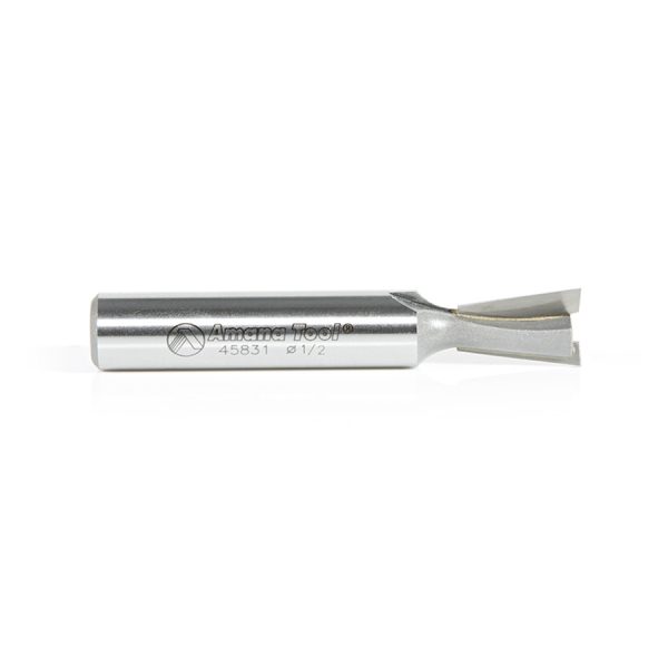 Amana 45831 Carbide Tipped Dovetail 7 Deg x 1/2 Dia x 25/32 x 1/2 Inch Shank Router Bit for Omni Jig Joinery System