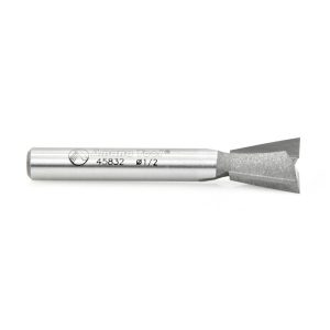 Amana 45832 Carbide Tipped Dovetail 14 Deg x 1/2 Dia x 1/2 x 1/4 Inch Shank for Omnijig & Incra