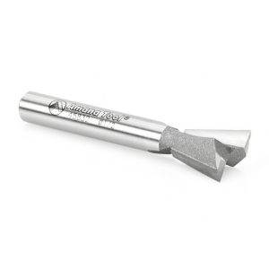 Amana 45832 Carbide Tipped Dovetail 14 Deg x 1/2 Dia x 1/2 x 1/4 Inch Shank for Omnijig & Incra